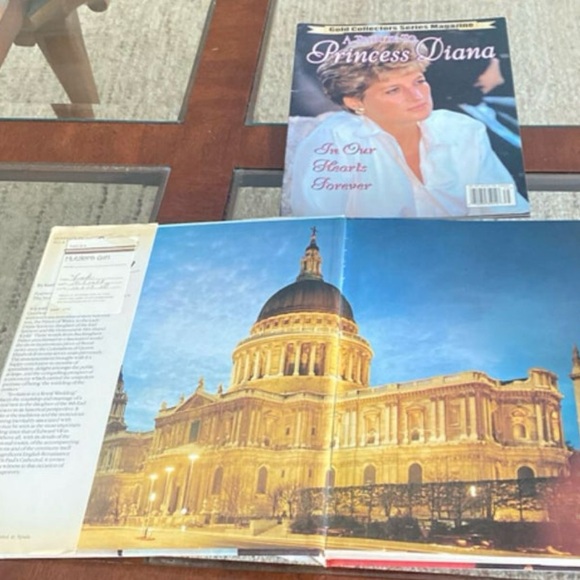 Princess Diana Book Bundle Royal Wedding & Gold Magazine In Our Hearts Forever - Picture 11 of 11